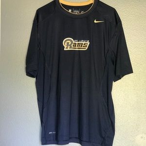 Nike NFL Onfield Apparel Rams Dri Fit Shirt
